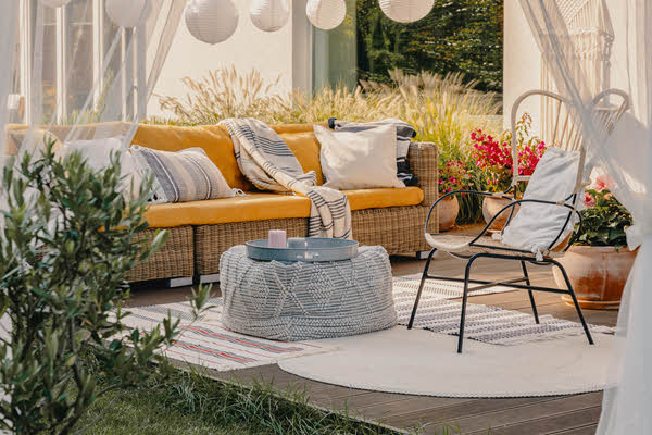 Terasa ve stylu boho
